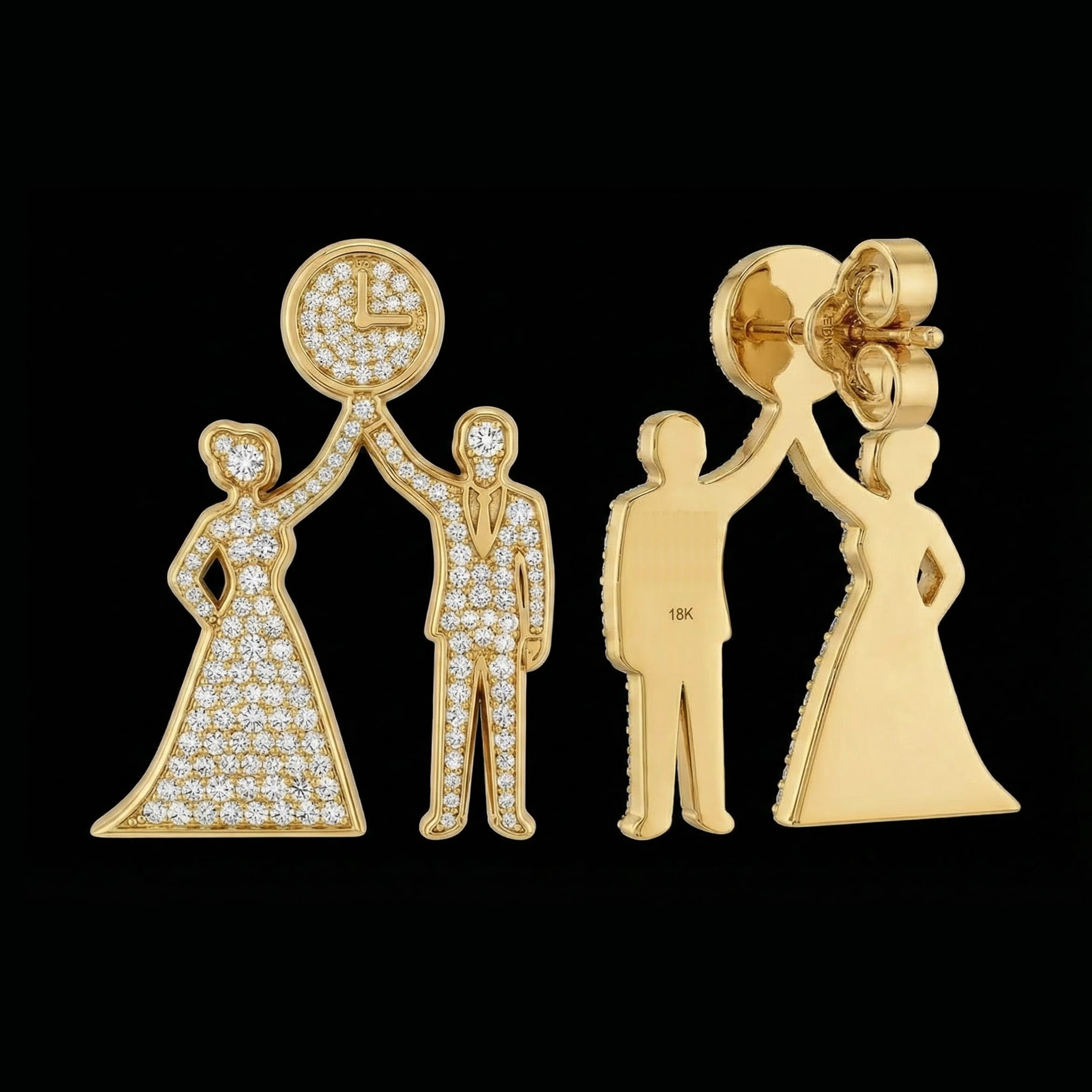 Custom commission earring - The rendering of legacy in the extraordinary